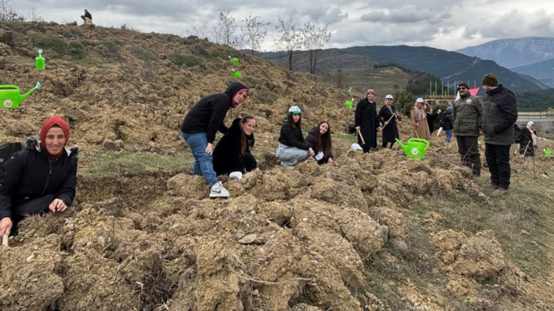 Karabük’te yüzlerce fidan toprakla buluştu
