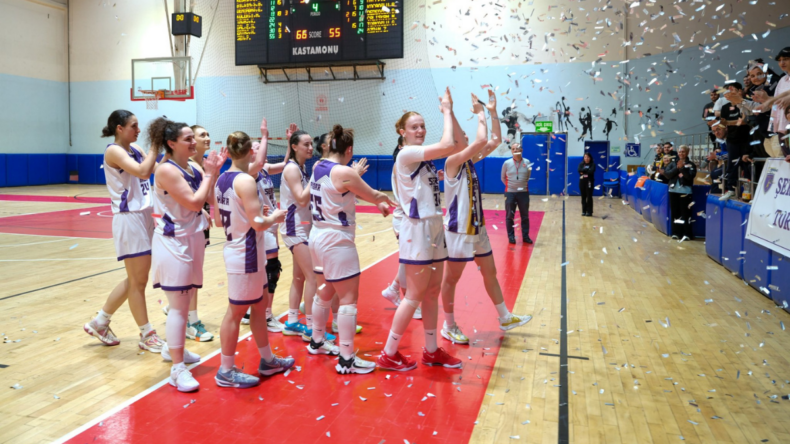 Kastamonu’da kadın basketbolcular finale yürüyor
