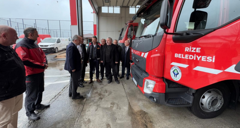 Rize itfaiyesine 15 milyonluk filo desteği