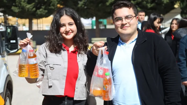 Aksaray’dan anlamlı proje “Dökme, Geri Dönüştür!”