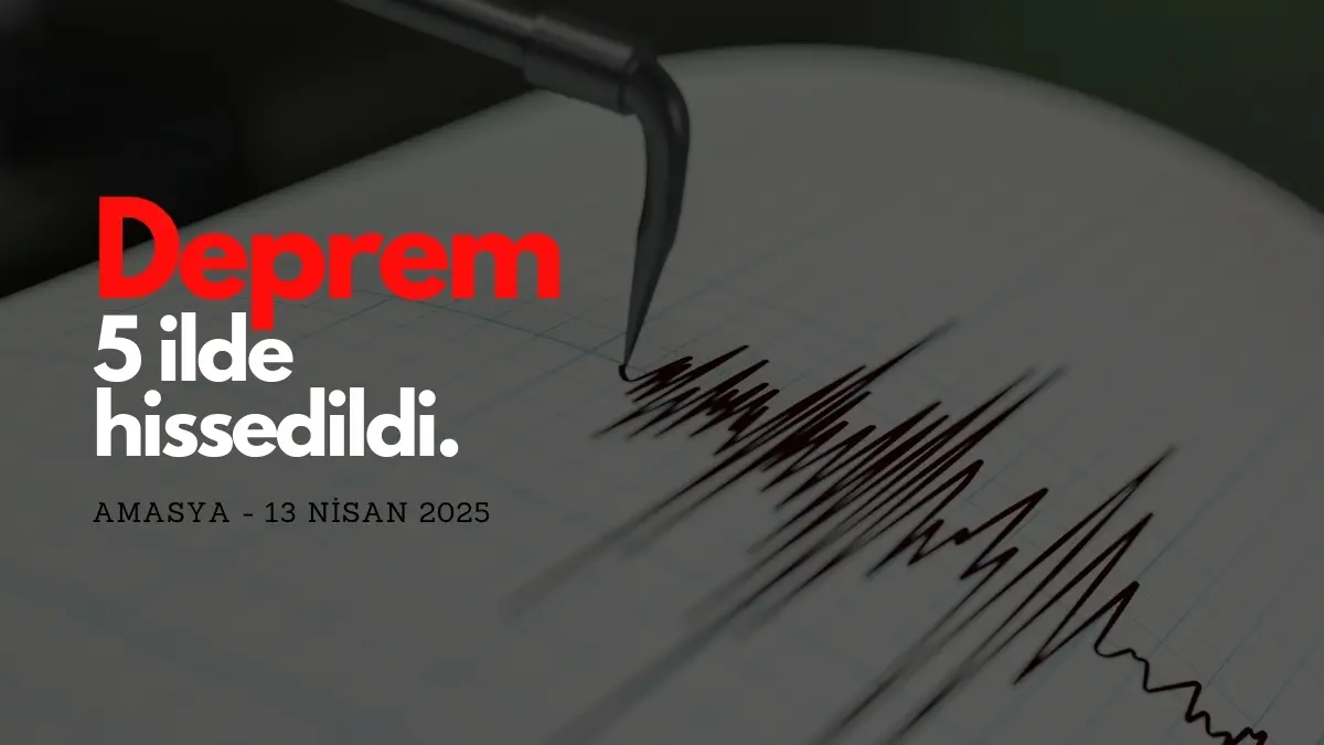 Amasya’nın Taşova ilçesi merkezli meydana gelen 4,6 büyüklüğündeki deprem Samsun,