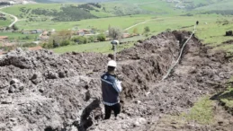 Balıkesir Beyköy’de yeni içme suyu hattı çalışmaları tamamlanıyor