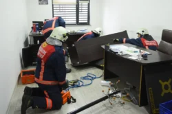 Giresun’da yangın ve deprem tatbikatı yapıldı