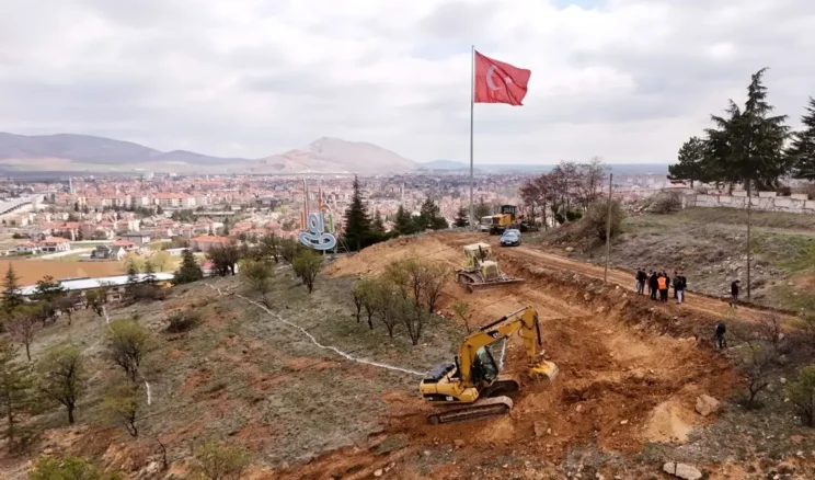 Ilgın’da bungalov villa projesinde ilk kazma vuruldu