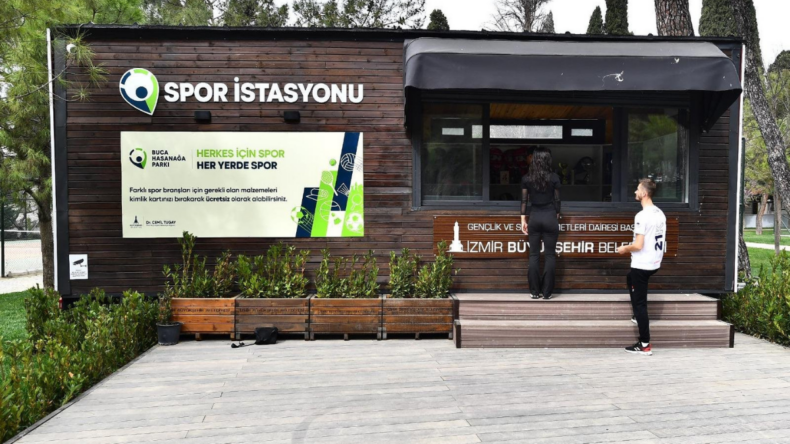İzmir Buca’ya spor istasyonu açıldı