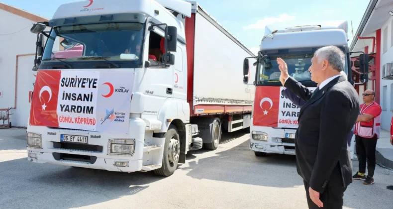 Adana’dan Suriye’ye insani yardım