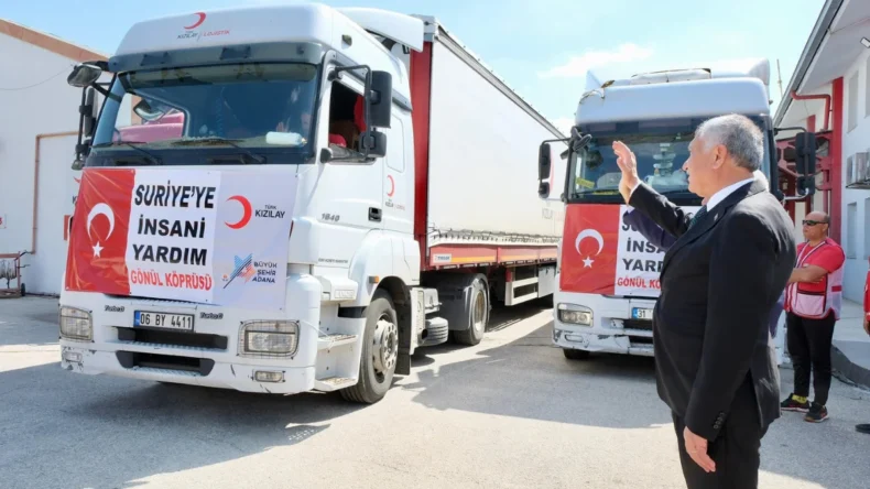 Adana’dan Suriye’ye insani yardım