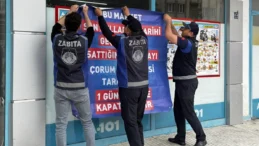 Çorum zabıtası o marketlere mühür vurdu!