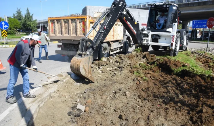 Giresun’da üstyapı çalışmaları devam ediyor