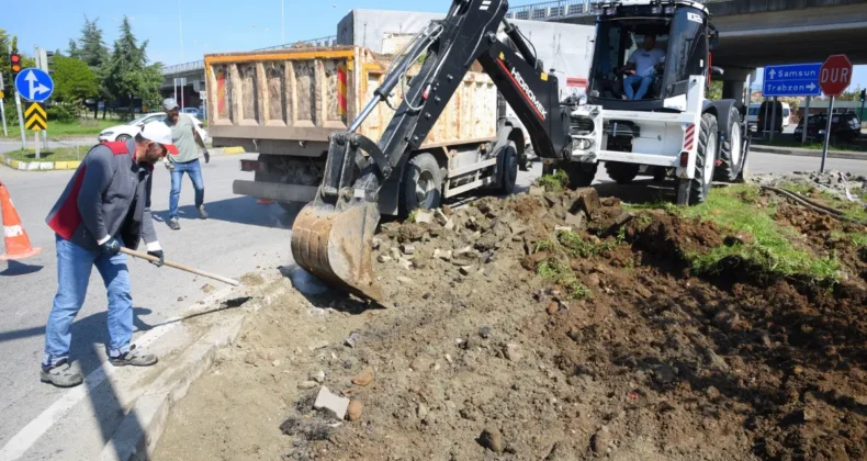 Giresun’da üstyapı çalışmaları devam ediyor