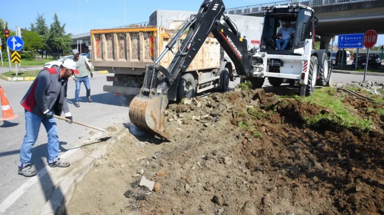 Giresun’da üstyapı çalışmaları devam ediyor