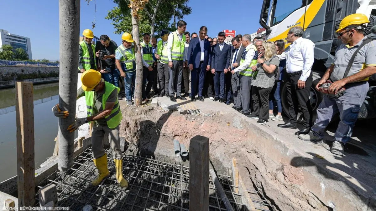 Bayraklı’da yaklaşık 80 milyon liralık yatırımla hayata geçirilecek yağmur suyu