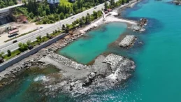 Rize’de halk plajının birinci etabında sona gelindi