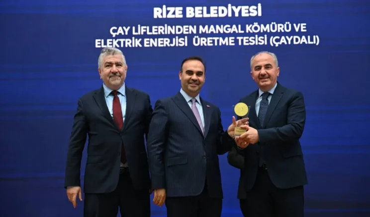 Rize’de çay lifinden enerji üreten tesis ödül aldı