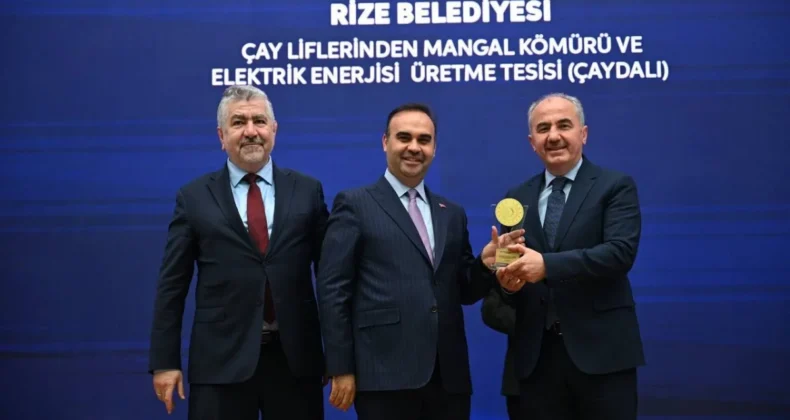 Rize’de çay lifinden enerji üreten tesis ödül aldı