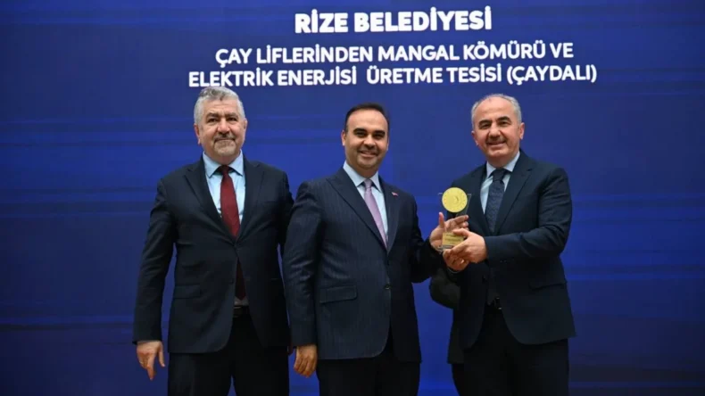 Rize’de çay lifinden enerji üreten tesis ödül aldı