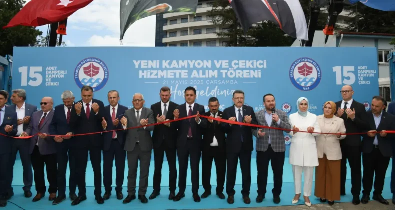 Trabzon Büyükşehir Belediyesi 15 yeni aracı filosuna kattı