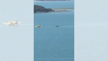 Adana’da kaza kırıma uğrayan uçaktan ilk görüntüler geldi…