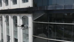 Bilecik’te dış cephe temizliğinde “drone” dönemi
