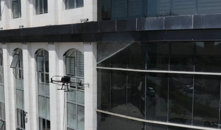 Bilecik’te dış cephe temizliğinde “drone” dönemi
