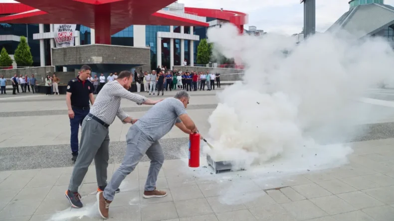 Canik’te personellere uygulamalı eğitim verildi