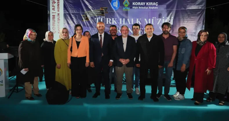 Çorum Belediyesi THM Korosu, Afşin’de konser düzenledi