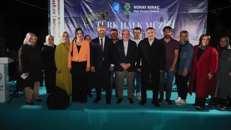 Çorum Belediyesi THM Korosu, Afşin’de konser düzenledi