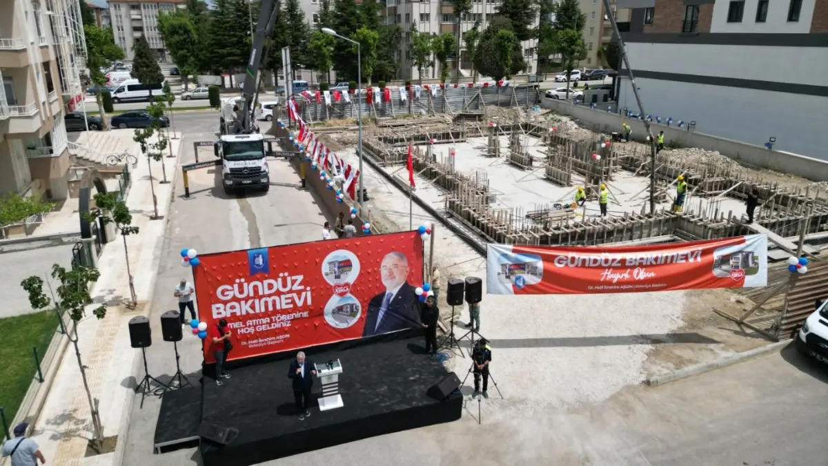 Çorum’da çalışan annelere kolaylık sağlayacak Gündüz Bakım Evi’nin temeli atıldı.