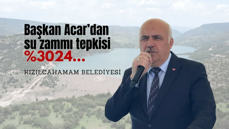 Başkan Acar’dan su zammına tepki! Yüzde 3024…