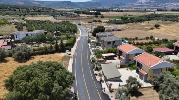 Muğla’nın Milas ilçesinde yol çalışması tamamlandı