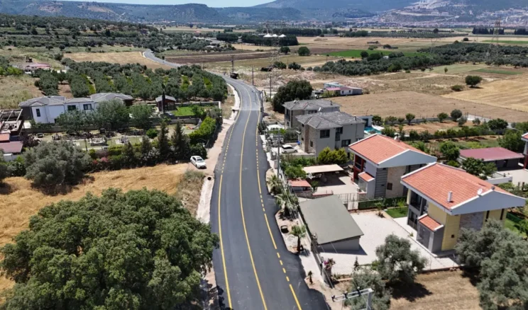 Muğla’nın Milas ilçesinde yol çalışması tamamlandı