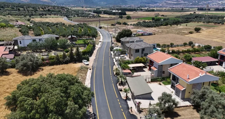 Muğla’nın Milas ilçesinde yol çalışması tamamlandı
