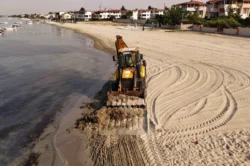 Tekirdağ’da sahil ve plaj temizliği çalışması yapılıyor