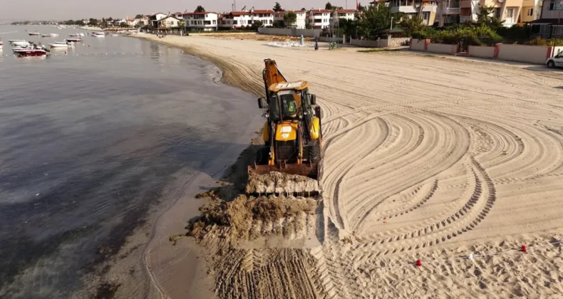 Tekirdağ’da sahil ve plaj temizliği çalışması yapılıyor