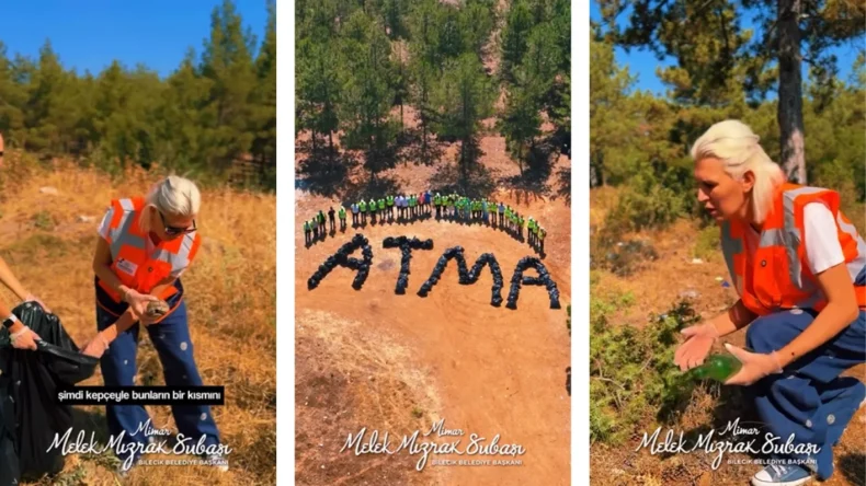 Bilecikliler ormanda temizlik yaptı!