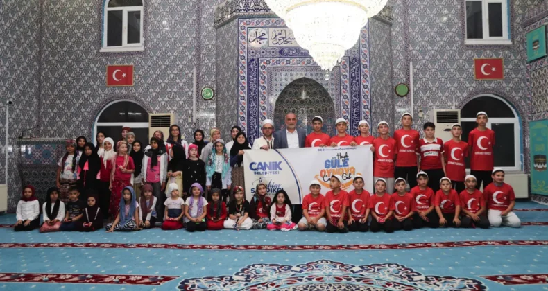 Canik’te camiler çocuk sesleriyle şenlendi