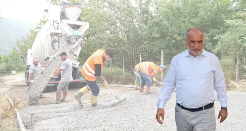 Canik’te ulaşım atağı! Kırsal mahallelerde yol çalışması sürüyor…