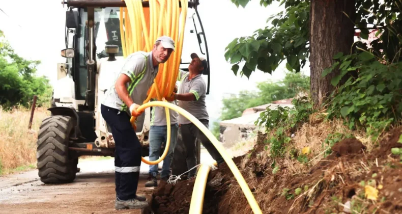 Canik’te o mahallede doğal gaz çalışması başladı