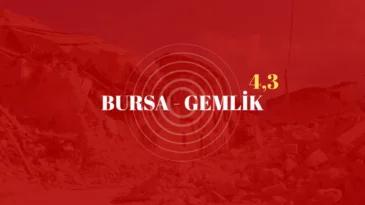 Bursa’da deprem meydana geldi!