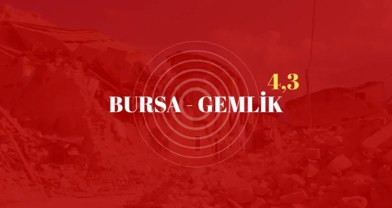 Bursa’da deprem meydana geldi!