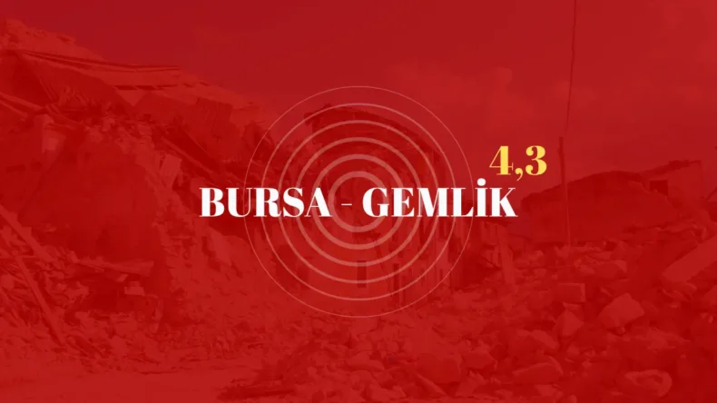 Bursa’da deprem meydana geldi!