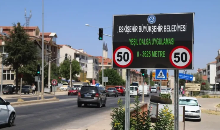 Eskişehir’de yeşil dalga sistemi devrede