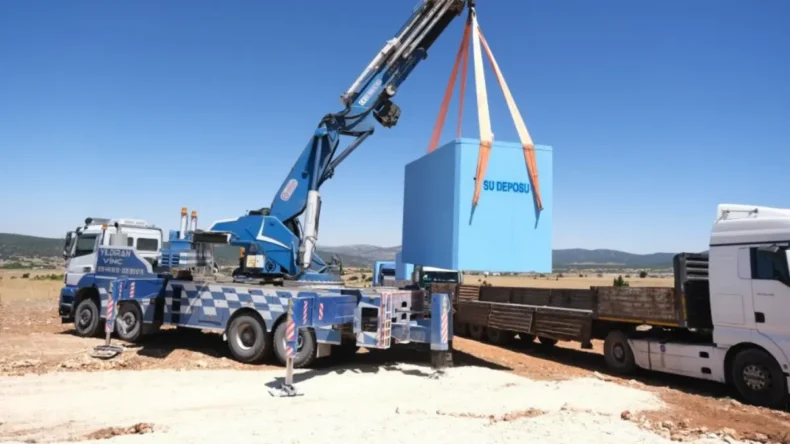 Eskişehir’de kırsal mahallelere yeni su depoları yerleştirildi