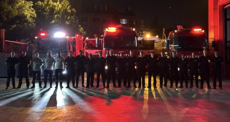 Bursa’daki orman yangınına Konya itfaiyesinden destek
