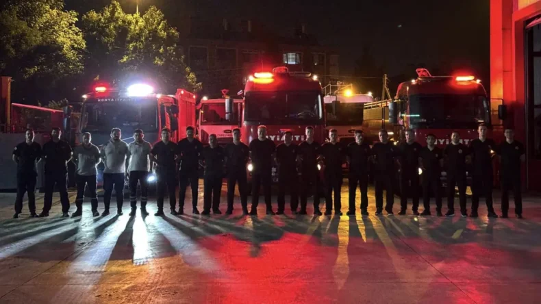 Bursa’daki orman yangınına Konya itfaiyesinden destek