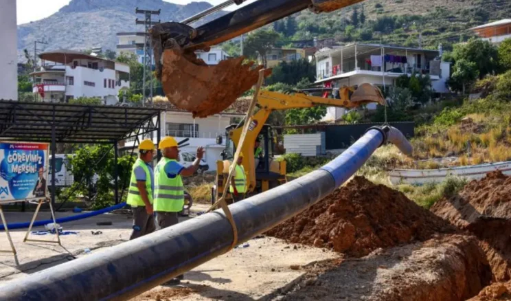 Mersin’de 81 bin metre uzunluğunda içme suyu hattı tamamlandı