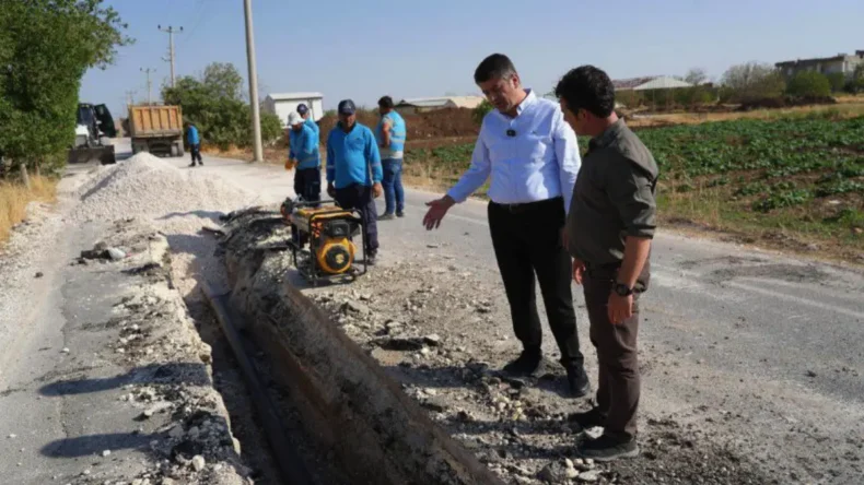 Adıyaman’da yeni içme suyu hattı çalışması