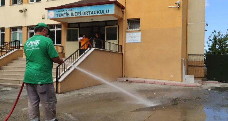 Canik’te okullar yeni eğitim yılına hazırlanıyor