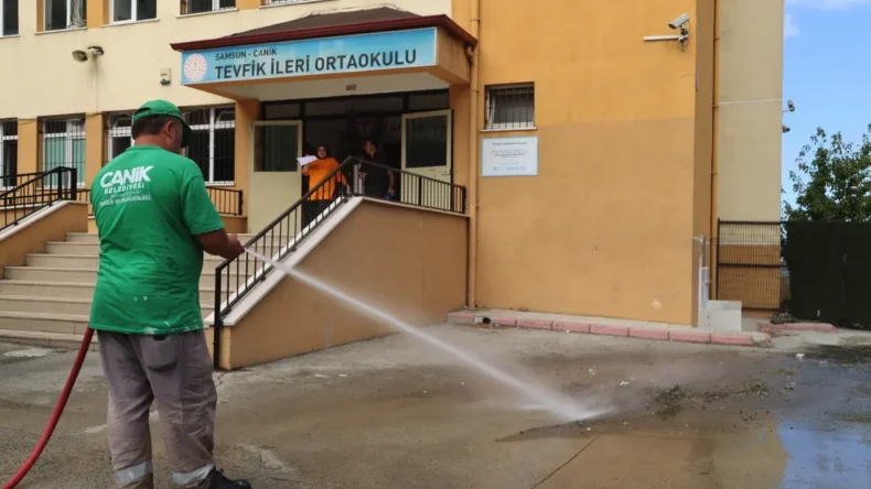 Canik’te okullar yeni eğitim yılına hazırlanıyor