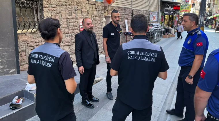Çorum Belediyesi’nden esnaf ziyaretleri